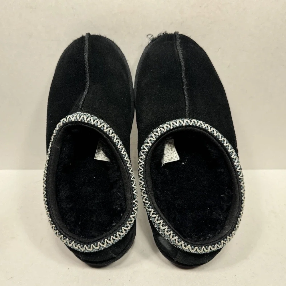 UGG Tasman II‎ Suede Slipper SlipOn Shoes Black 1019066K Kid's Size 6 US Youth
